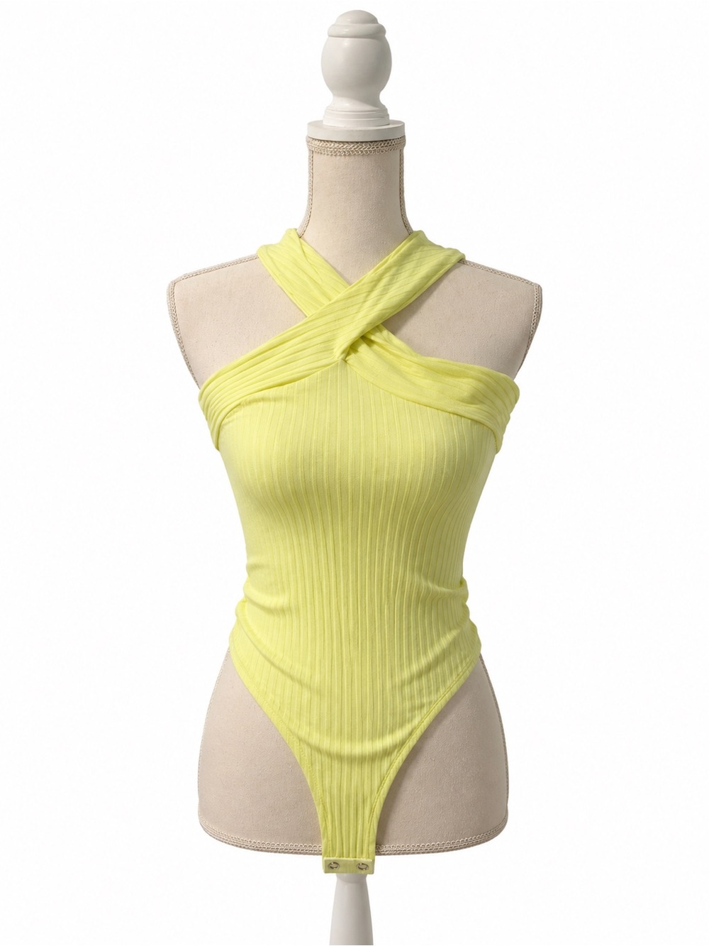 NWT NEON CRISS CROSS MISSGUIDED BODYSUIT